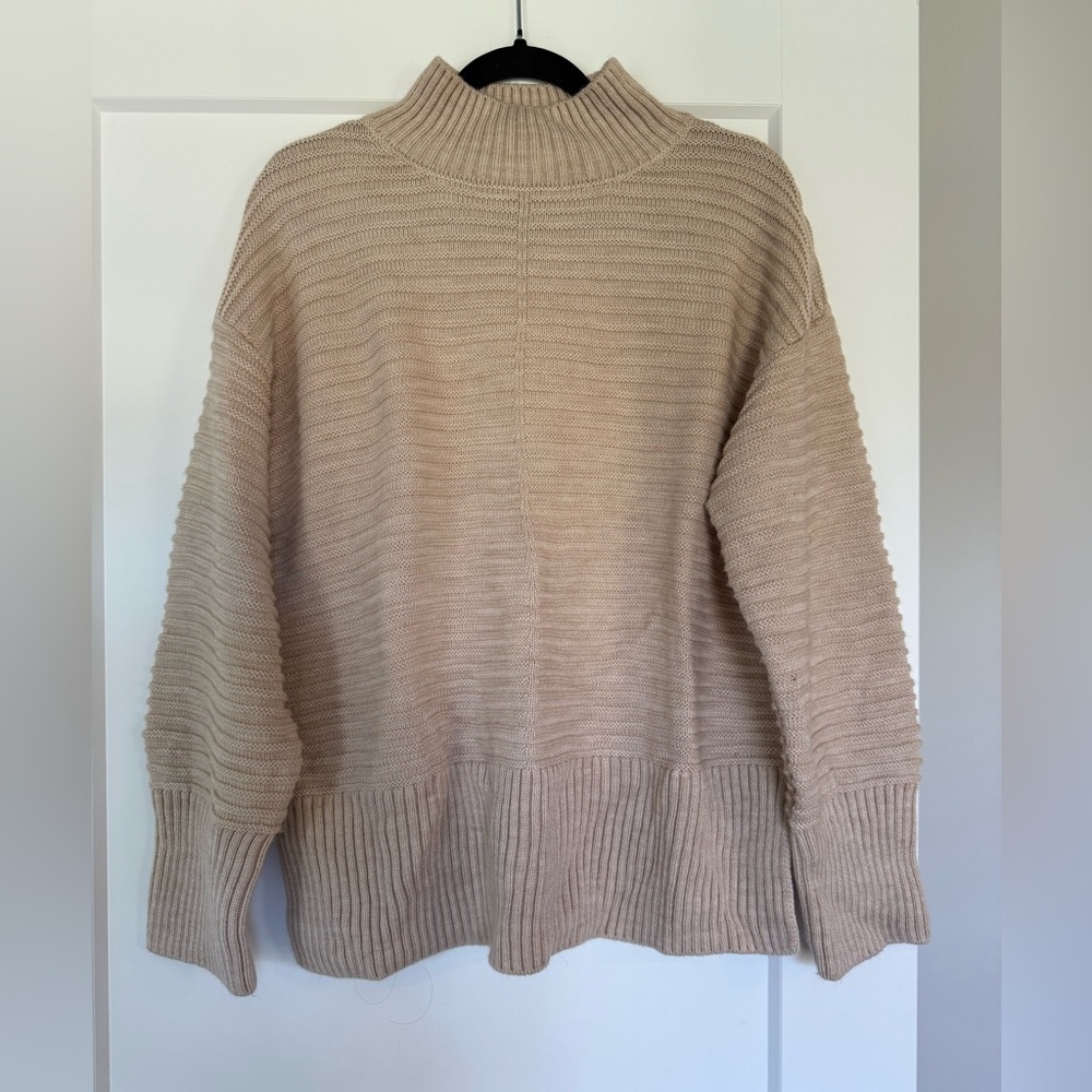 Topshop Taupe Turtleneck Sweater
